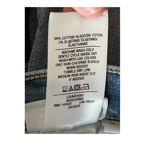 Joe's Jeans The Raine high rise slim straight Barnes destructed size 24 - Picture 7 of 7